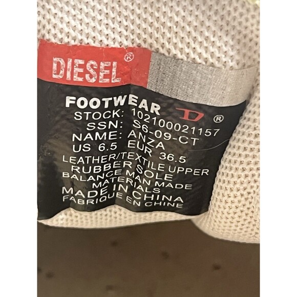 Diesel Anza Running Shoes Sneakers Retro Y2K Mesh Low Casual Women’s Sz 6.5 - Picture 9 of 14